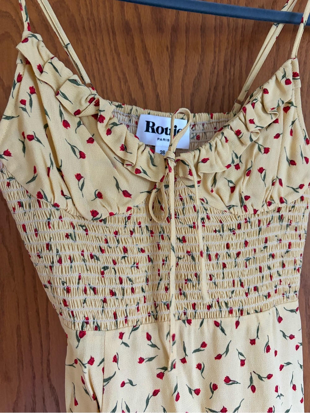 Rouje Andria Floral Mino Dress Sz 6 - Picture 8 of 8
